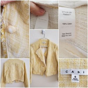 Yellow and white blazer